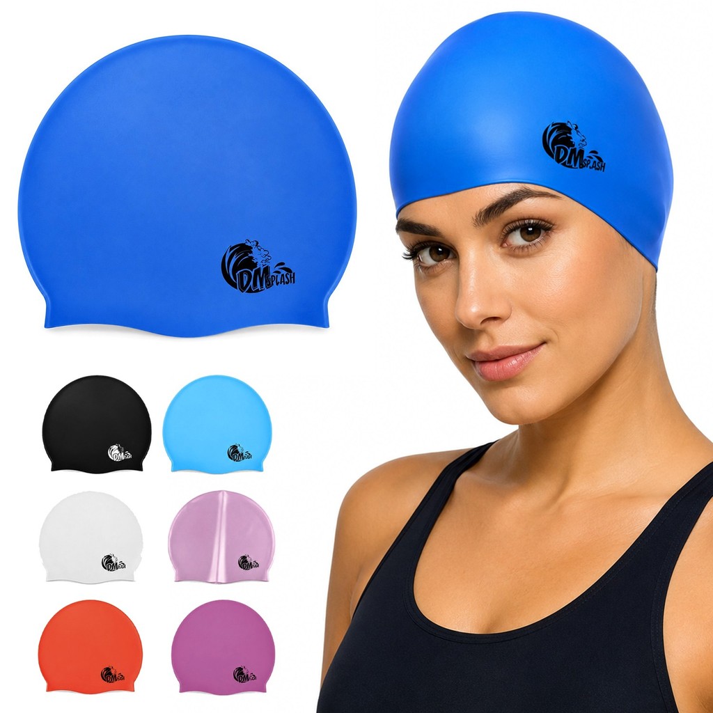 Touca De Natação Em Silicone Unissex Adulto Para Piscina Flexível Para Aulas E Treinos