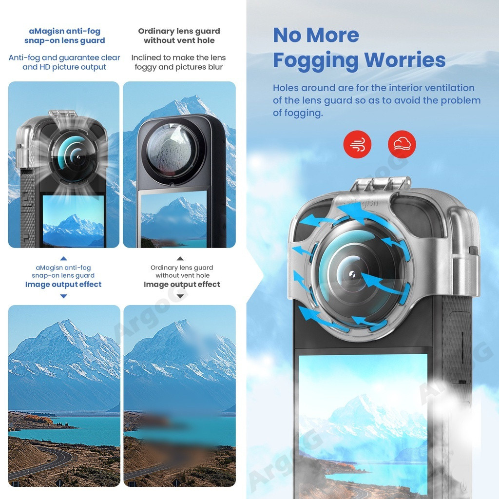 Protetores De Lente Antiembaçante Para Insta360 X3 Com Capa De Silicone E Tampa Protetora Kit De Acessórios