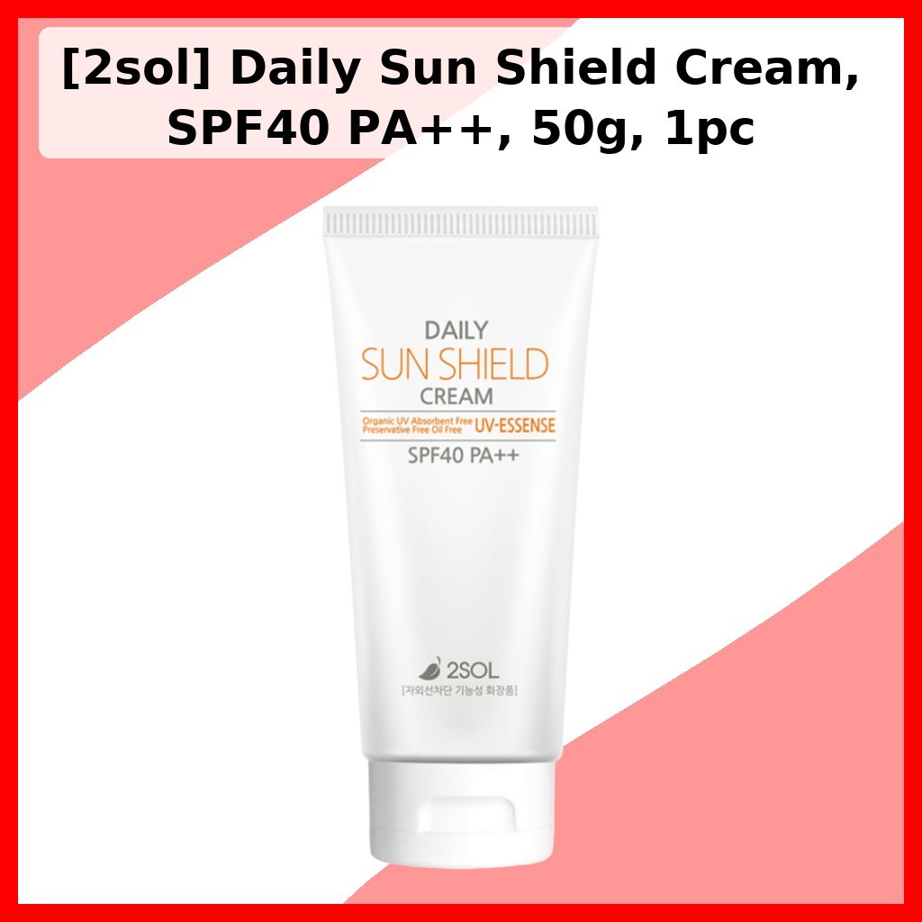 [2sol] Creme Protetor Solar Diário , Fps40 PA + , 50g , 1 Unidade/Coreano/SPF40/100 % Genuíno Da Selitkingka