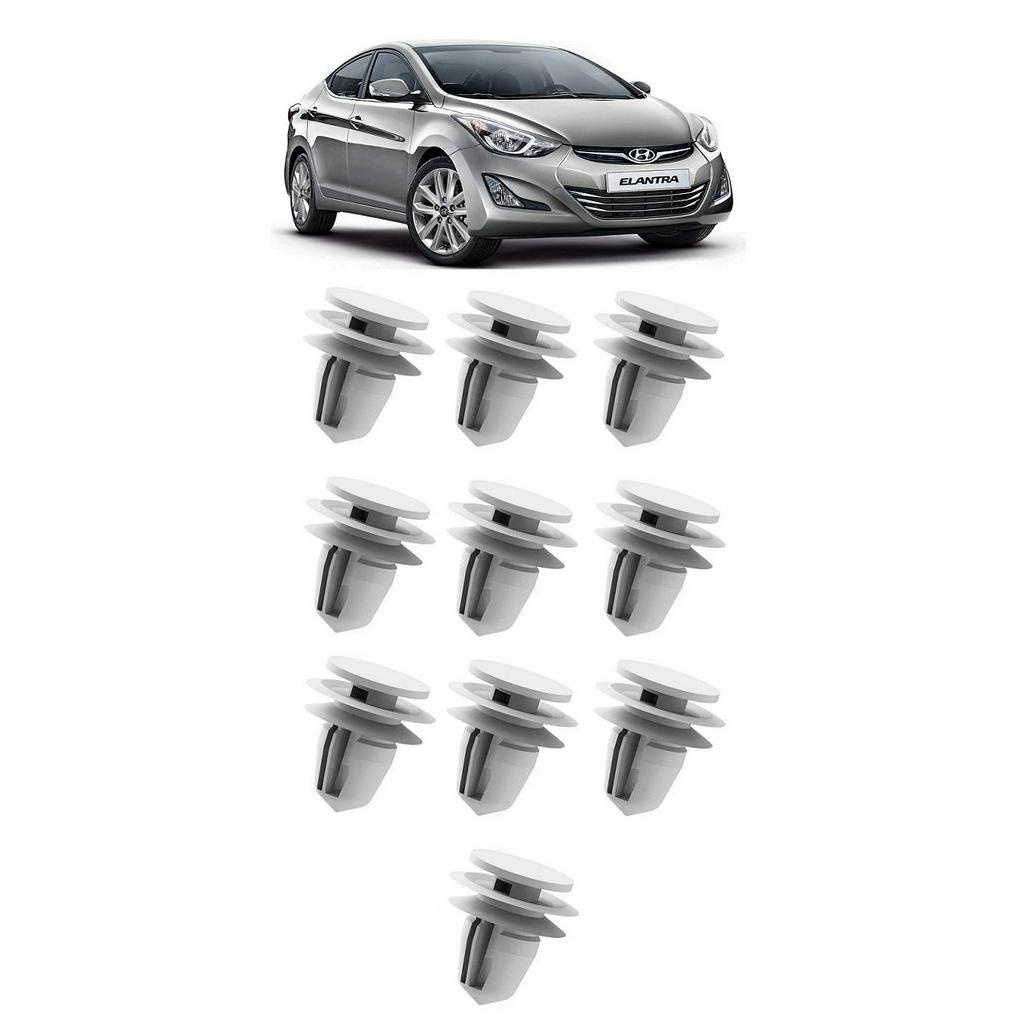 Kit 10 Grampo Presilha do Forro de Porta Elantra 2010 2011 2012 2013 2014 2015 2016 2017 2018 2019