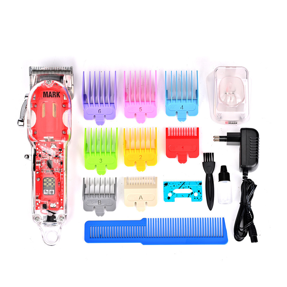 WMARK NG-407 Professional Cordless Hair Clipper Cabelo Elétrico Máquina De Corte De Cabelo Recarregável Cut Barber Para