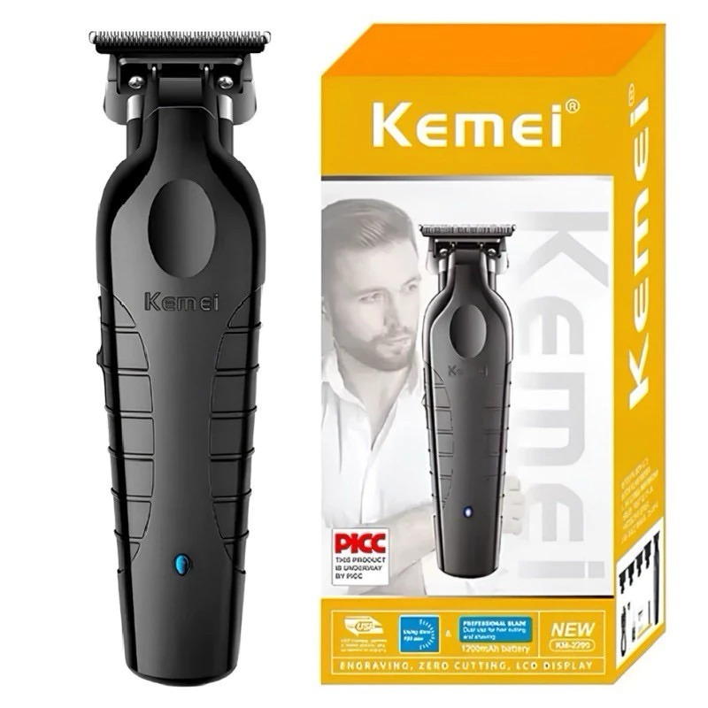 Barbeador Eletrico Novo Embalagem Kemei-2299 Professional Hair Trimmer Detailer Barber Electric