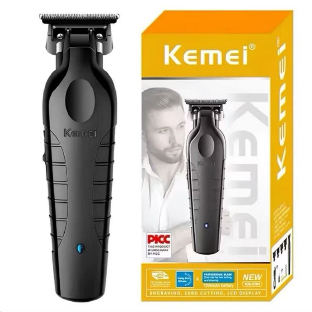 Barbeador Eletrico Novo Embalagem Kemei-2299 Professional Hair Trimmer Detailer Barber Electric