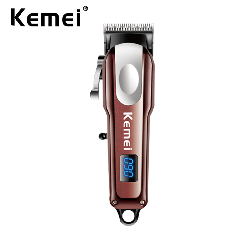 Kemei Professional Fade Hair Clipper USB Aparador De Cabelo Sem Fio Recarregável Barbearia Elétrica De Corte Para Homens