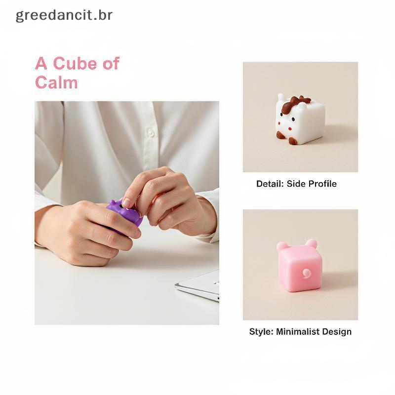 MA Kawaii Animal Mochi Squeeze Toys 5Pcs Mini Square Soft Fidget Gadgets Para Alívio De Ansiedade Decoração De Mesa De E