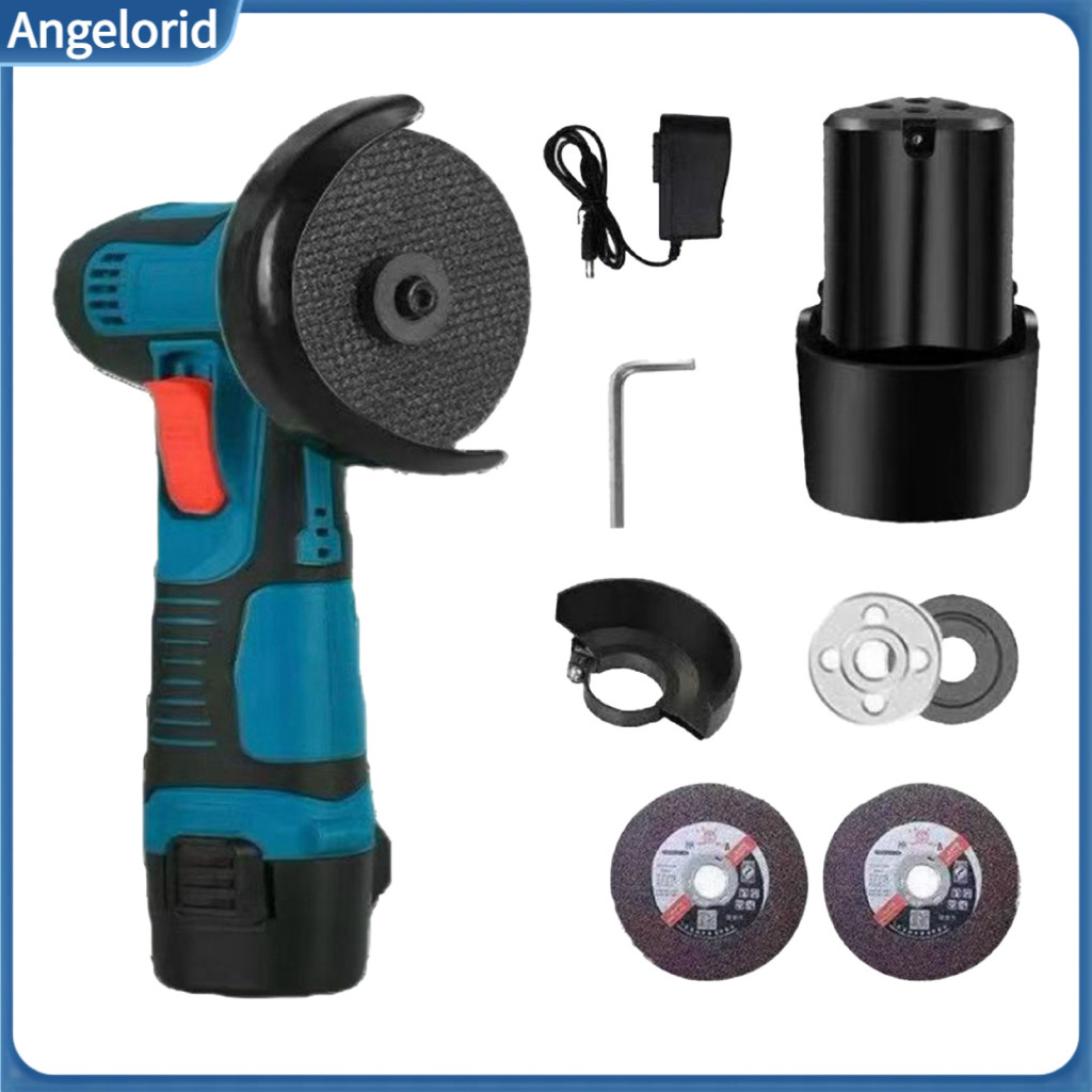Cordless Angle Grinder Compact Plastic Cutter Mini with High-power Lithium Battery – Portable Electric Handheld Tool f