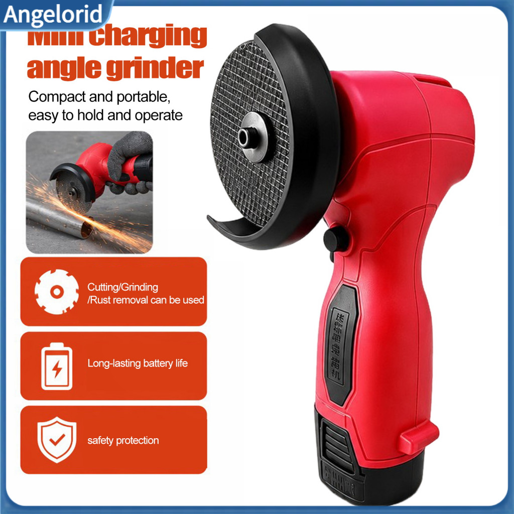 Small Grinder for Home Improvement Cordless Angle 16.8v Mini 3 Inch Portable Lithium Power Tool for Tile Metal Cutting f