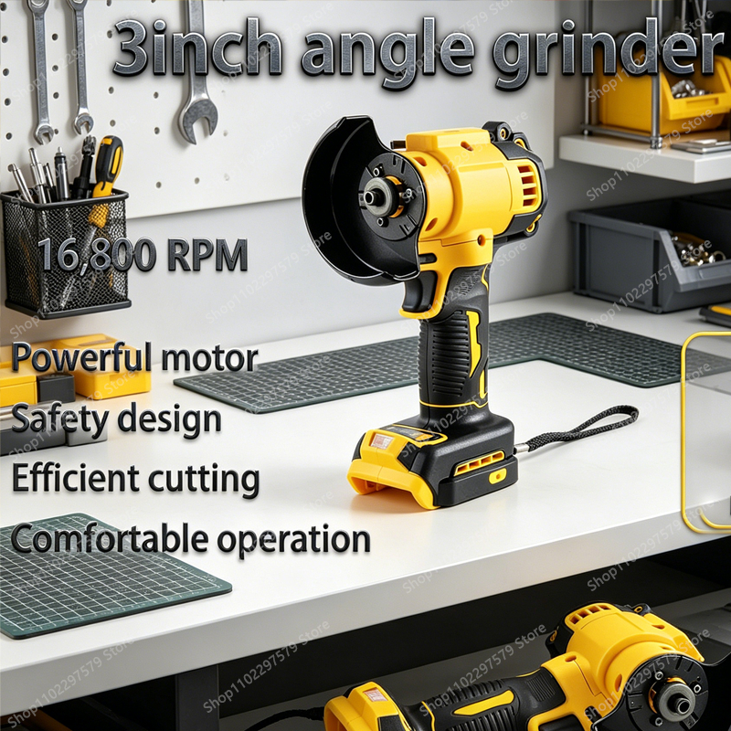 Cordless Mini Angle Grinder 3 Inch Polishing Grinding Machine Electric Cutting Power Tools Electric angle grinder