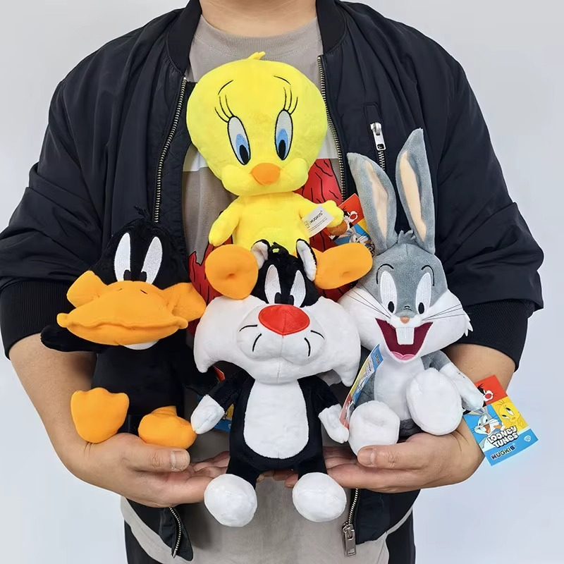 Looney Tunes Bugs Bunny brinquedo de pelúcia - novo design clássico brinquedo de pelúcia macio de 20 cm para crianças