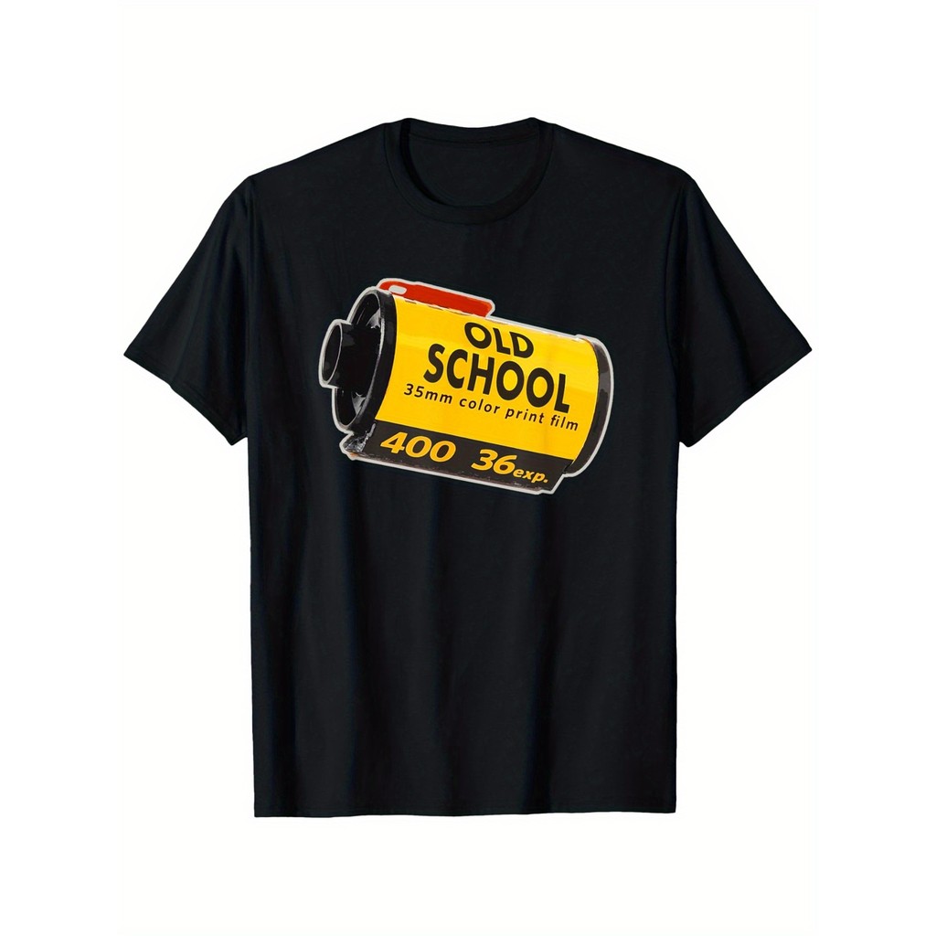 Camiseta Fotografia Old School Estampa Retrô Confortável Moderna Estilosa Atemporal Casual 2026