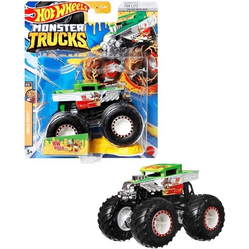 Hot Wheels Monster Trucks Veículo Hw Pizza Co. - Mattel