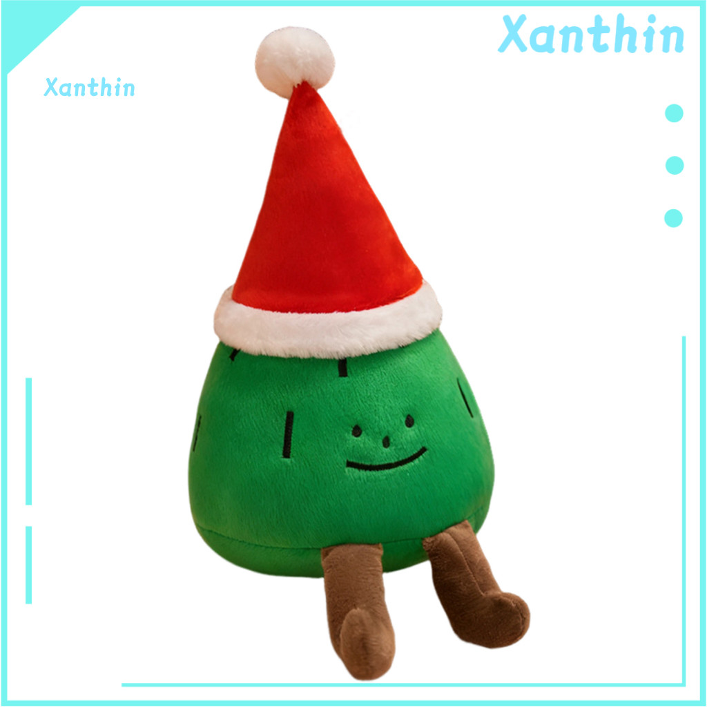 Holiday Plush Ornament Christmas Tree Decoration Doll Soft Stuffed Toy Pillow Xmas Decor Party Display Prop Kids Gift Cu