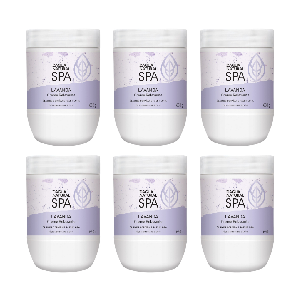 06Un Creme Massagem Relaxante SPA Lavanda Copaíba e Passiflora Dagua Natural