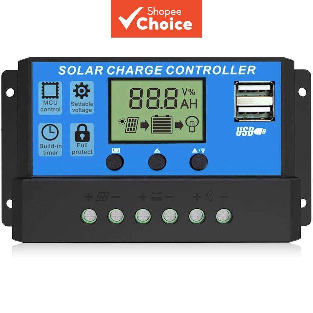 Controlador De Carga Solar HSUOER 30A De Uma Peça 12V 24V Auto Adapt Painel Fotovoltaico Regulador De Carregamento De Ba