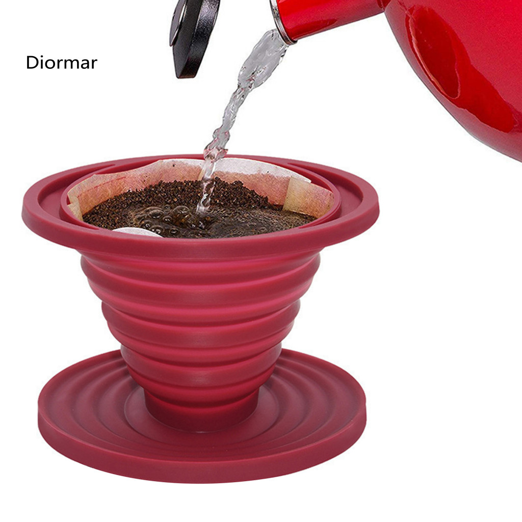 Silicone Coffee Filter Portable Collapsible Dripper Reusable Holder – Bpa Free Food Grade Heat-resistant for Easy for