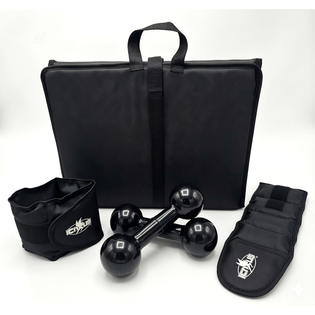 Kit colchonete Abdominal Dobravel+Peso de Mão Halter+Par caneleiras de Perna 1kg,2kg,3kg,4kg e 5kg