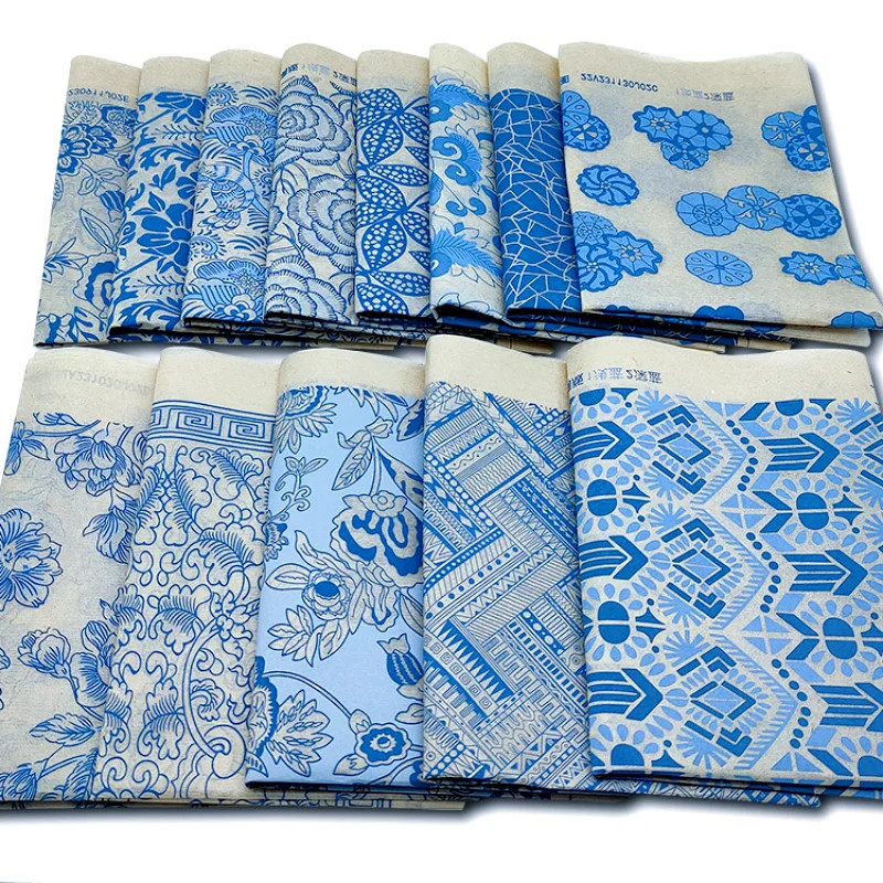 1Pc Pottery Creative Ceramic Clay Under Glaze Blue and White Decal Printing Transfer Paper DIY Pottery Handicrafts Color