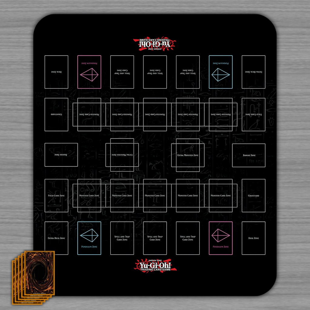 Playmat Duplo Yu-gi-oh! - BLACK MINIMALIST GINÁSIO