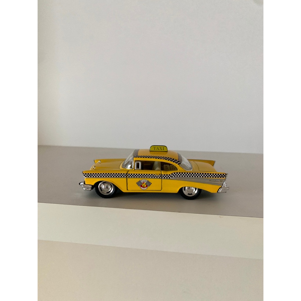 miniatura táxi bel air beler chevrolet 1957