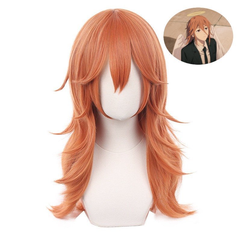 [Vários Tipos] Peruca em Camadas para Cosplay de Chainsaw Man/Saw Man Angel Demon, Deformação Reversa Especial Lar PXWP