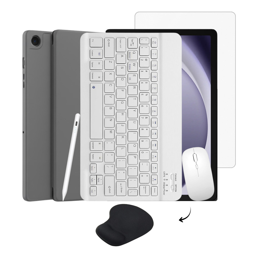 Kit Capa Para Tab A9+ Teclado Mouse Pad Caneta E Película