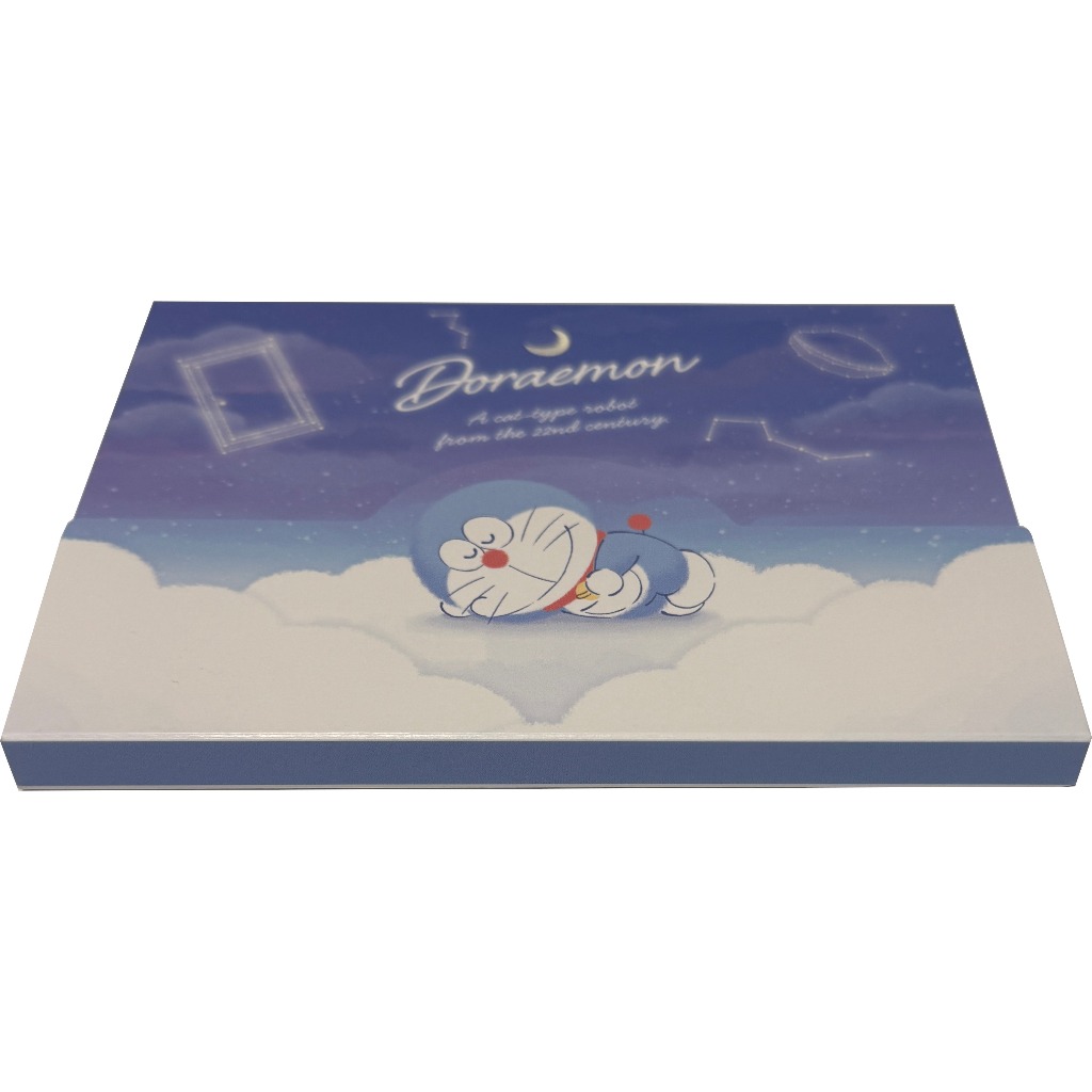 【Direct from Japan】Japan Anime Doraemon Block Notepad Memo Pad Paper 4 design 80sheets with Velcro-Fastening Die-cut Cover Stationery Japan