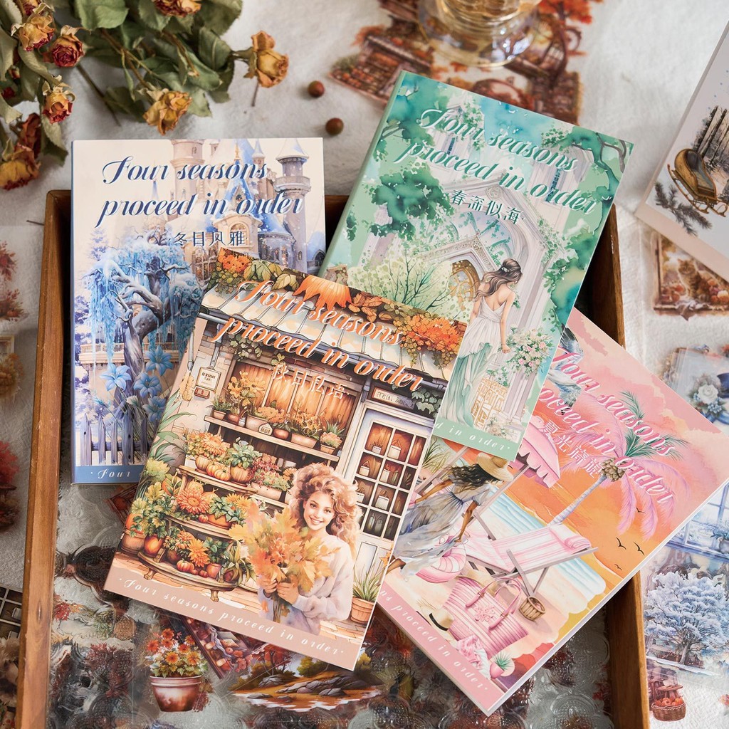 20 Folhas Adesivos Para Animais De Estimação Série Temporada PET Decorativos Diário Meninas Scrapbooking Material Decora