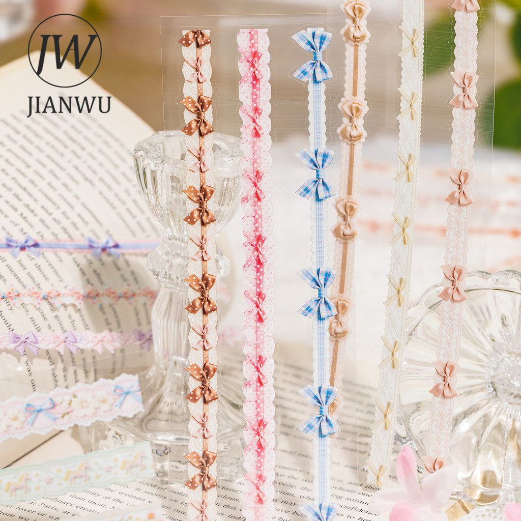 JIANWU Laço De Flor Vintage , Material De Paisagem , Colagem , Scrapbooking , Adesivo Para Animais De Estimação , Livro