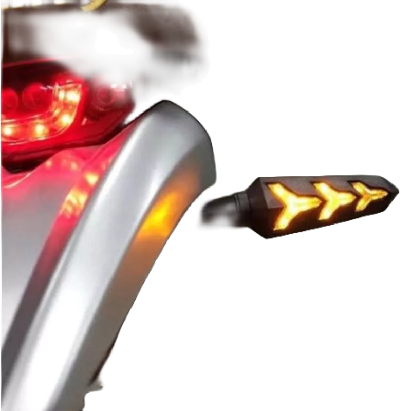 Kit 02 Setas/Pisca De Led 12V Sequencial Moto Universal