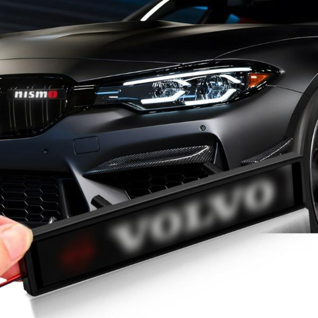 LED Light Up Universal Emblema Dianteiro Do Carro Adesivo Logotipo Luz Decalques Para Volvo XC60 XC90 S60 S90 V40 V60 V9
