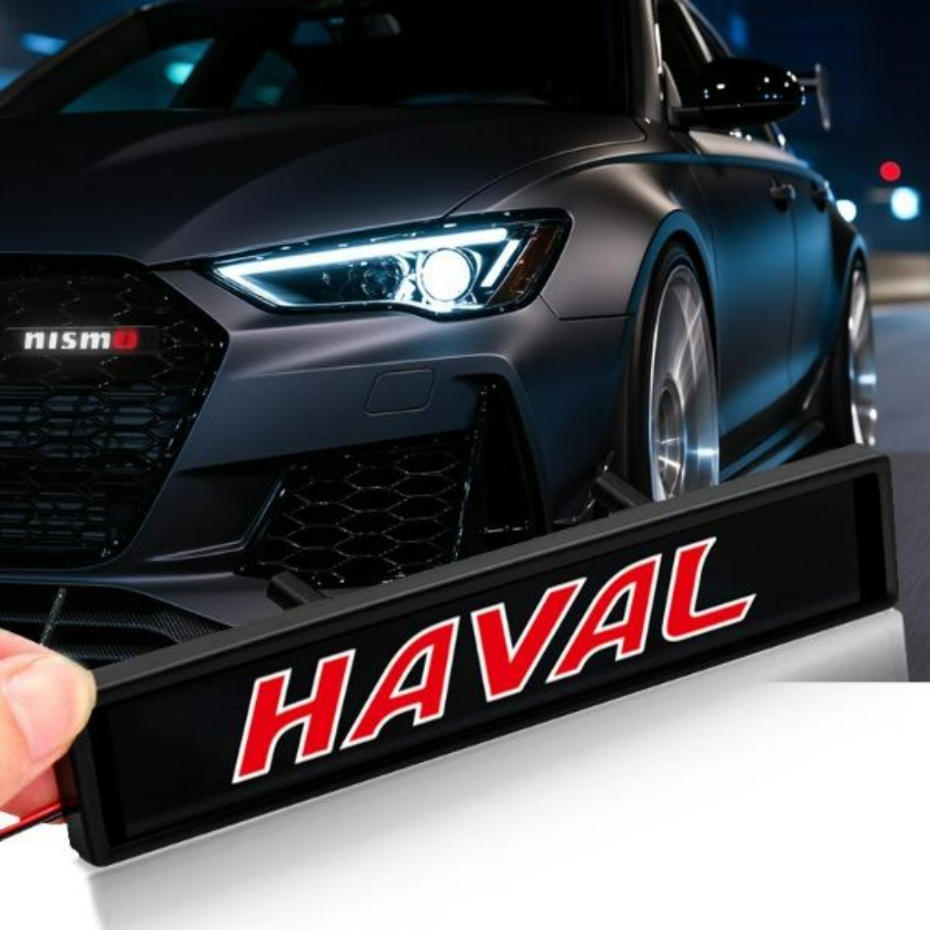 LED Light Up Universal Carro Logotipo Luz Grade De Ajuste Do Para Haval H6 H9 Jolion F7 Dargo M6 Coupe GT