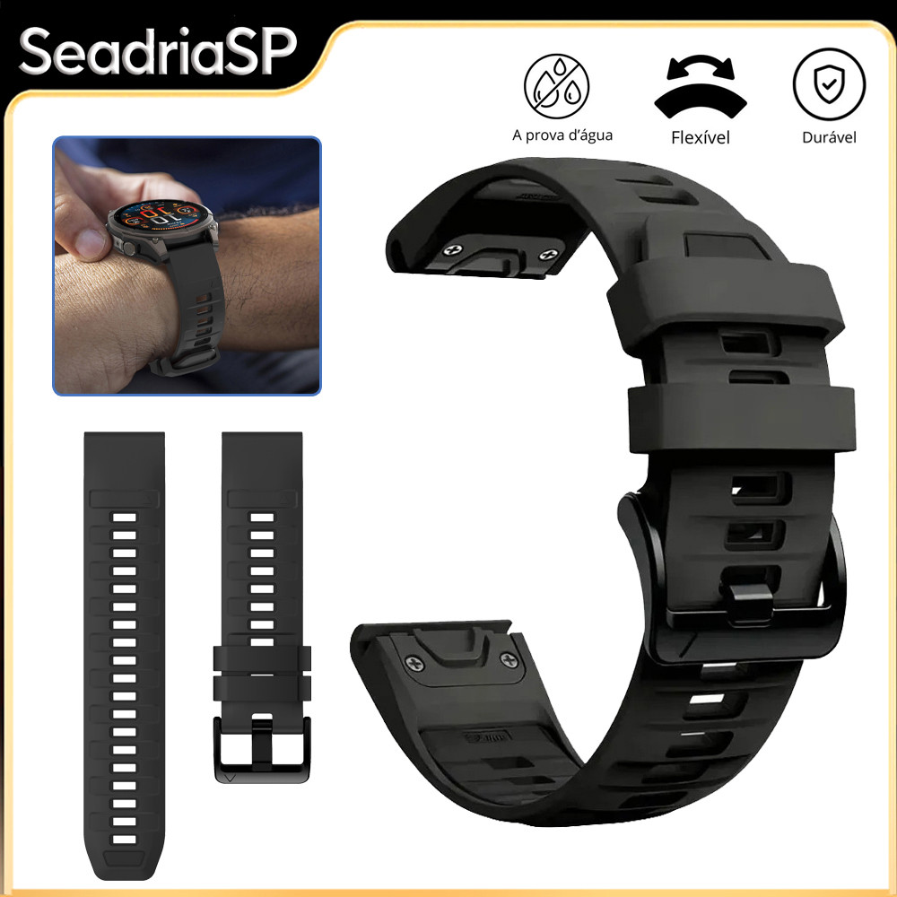 Pulseira De Silicone De Liberação Rápida 26mm 22mm Para Garmin Fenix 8 51mm 47mm/7X/6/5X Plus/Fenix3 hr/Forerunner 965