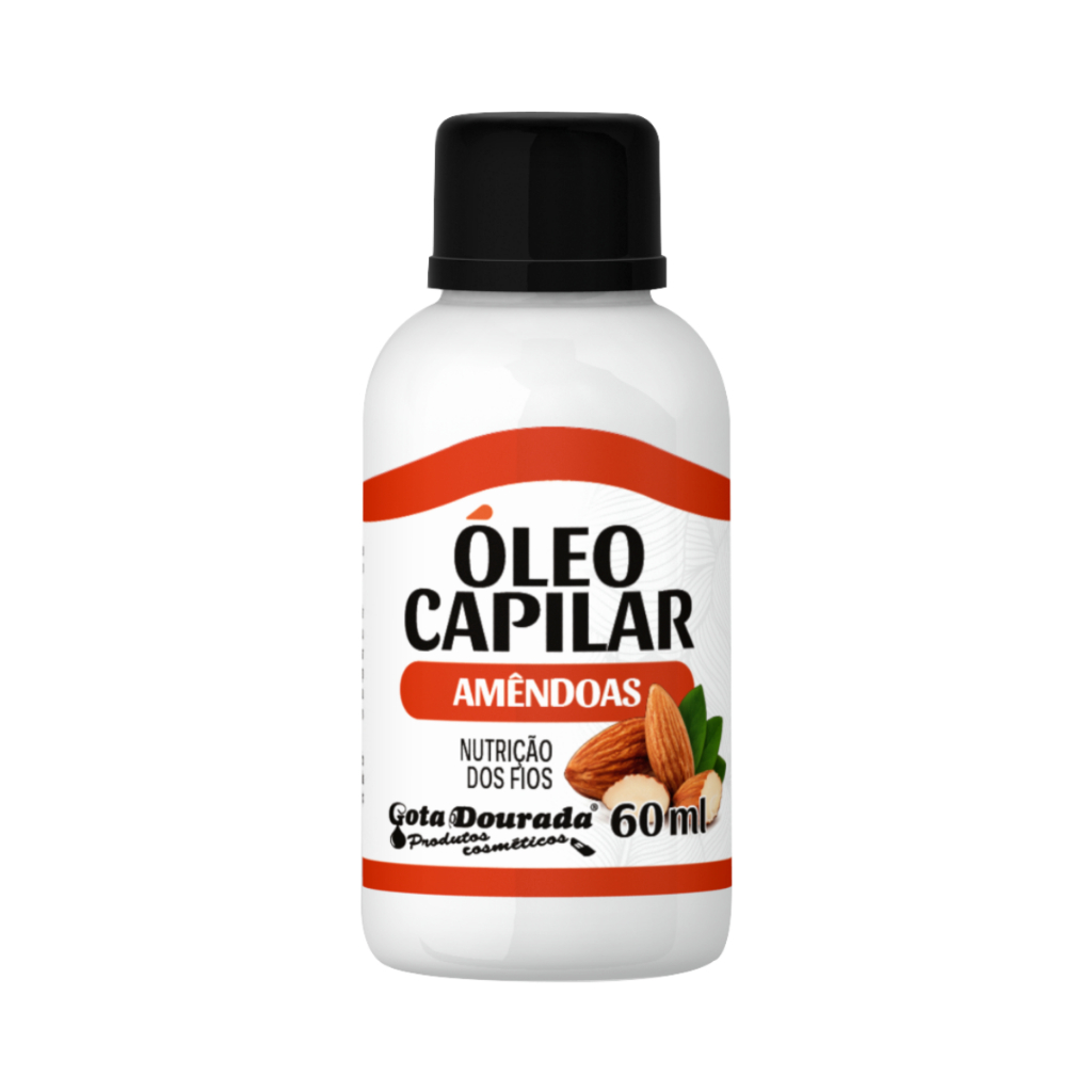 Óleo Capilar Amêndoas Hidratação Tratamento Nutrição Dos Fios 60ml - Gota Dourada