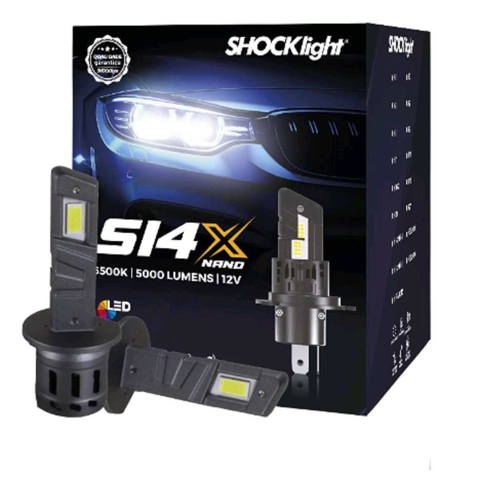 S14x Nano Headlight Para Carro H1 H3 H4 H7 H11 H8 H9 H16-2 HB3 HB4 6500k 12v 22w 10000lm