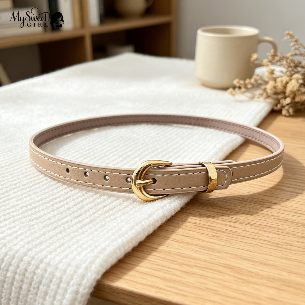 Hat Decorative Belt Gold Buckle Accessory Adjustable 27 Inch Faux Leather Fedora Hatband 0.39 Wide Replacement Cowboy Ba