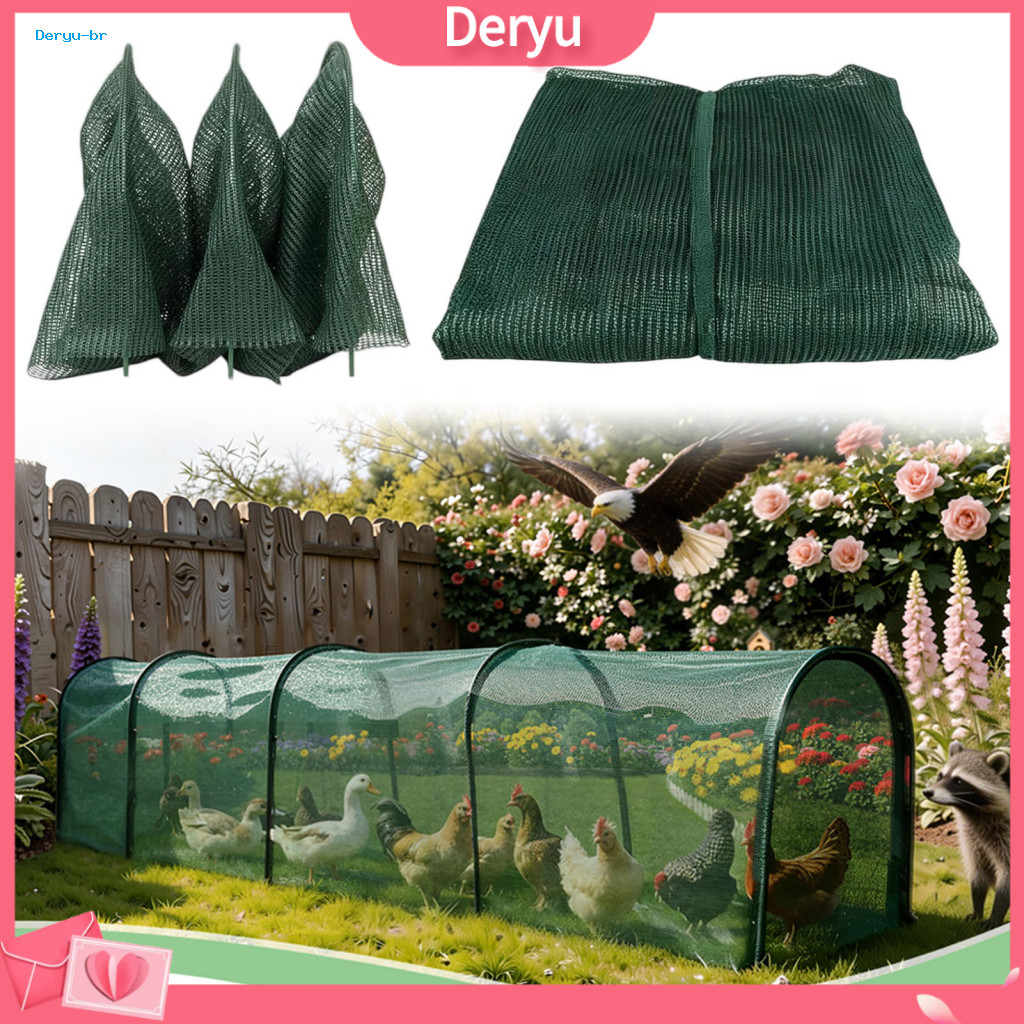 Safe Poultry Enclosure for Outdoors Portable Chicken Tunnel for Yard Foldable Run Instant Setup Predator-proof Outdoor C