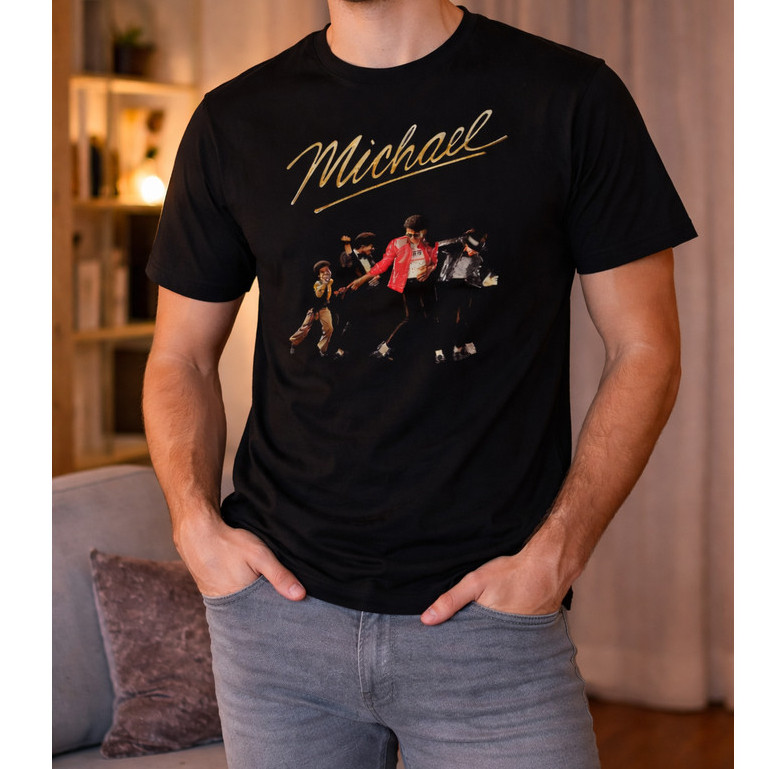 Camiseta Michael Jackson Rei do Pop Fãs Filme Musical Camisa 100% Algodão Unissex