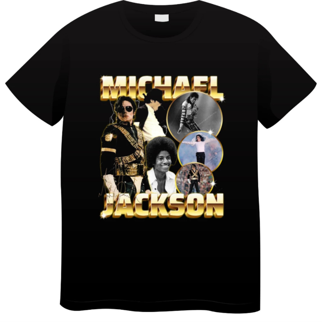 Camiseta  Michael Jackson Varias Estampas Unissex 100%Algodão Leve Macio Rock Roll Adulto