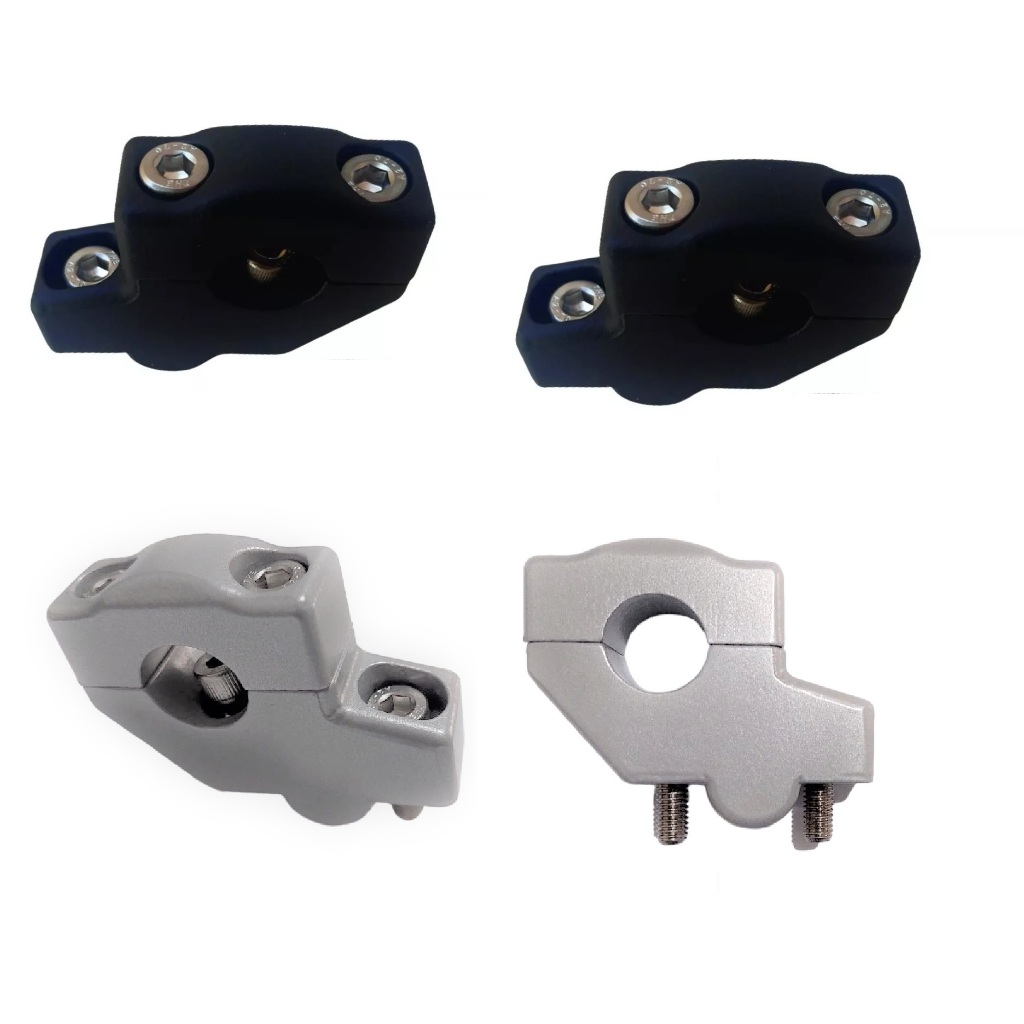 Alongador de guidão Riser c/ recu 22mm Royal Enfield Scram 411/Hunter 350 / Meteor 350 / Interceptor 650 / Himalayan 400