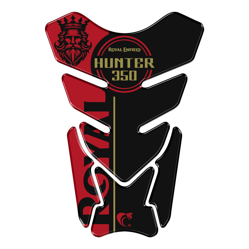 Protetor Adesivo Moto resinado Hunter 350 VERMELHO