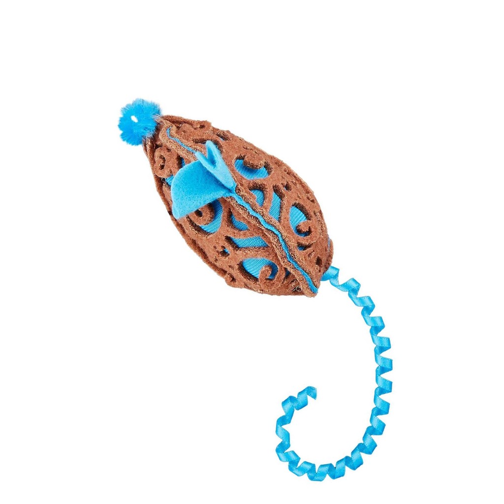 Brinquedo Para Gatos JW Mouse Azul Com Catnip