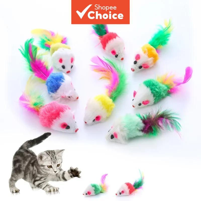 Conjunto De Brinquedos Para Gatos , Mouse De Pelúcia Interativo , Alívio Do Tédio , Liberação De Energia Entretenimento