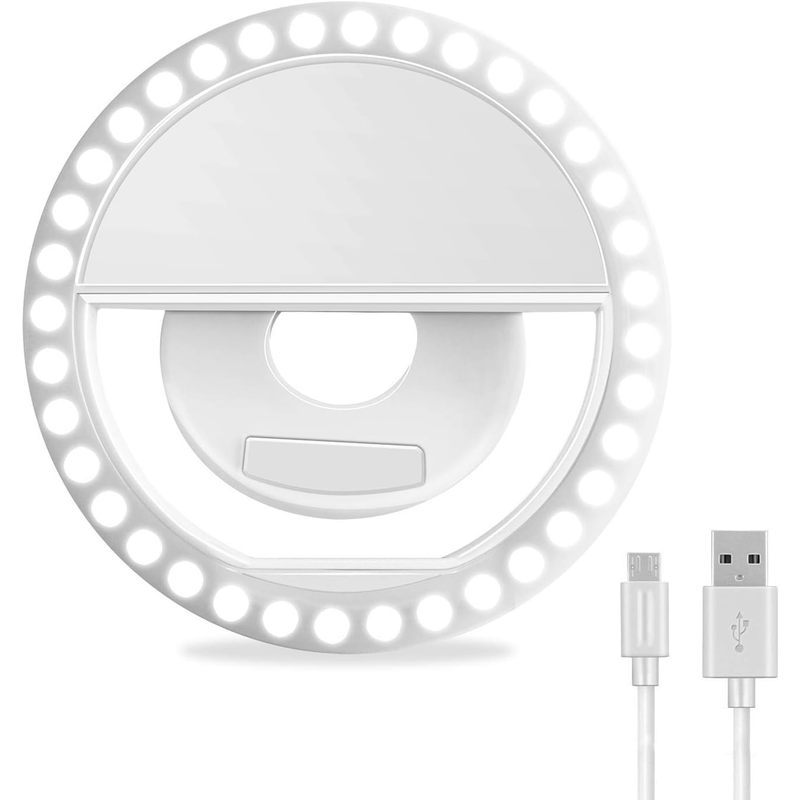 Ring Light Anel De Luz Para Selfie , De Preenchimento De Portátil Recarregável XINBAOHONG Com 36 LED Fotografia De Smart