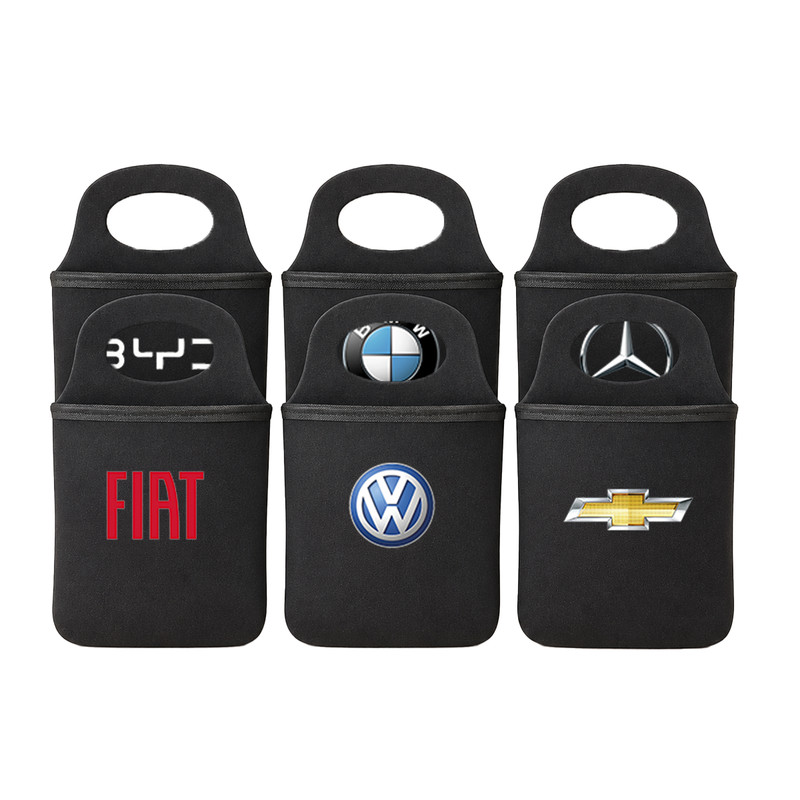Lixinho Porta Lixo Automotivo Para Carro Neoprene Reforçado Organizador De Câmbio
