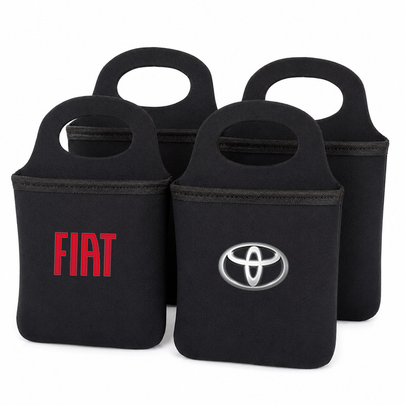 Lixinho De Carro Neoprene Acolchoado Porta Lixo Automotivo Para Câmbio Console