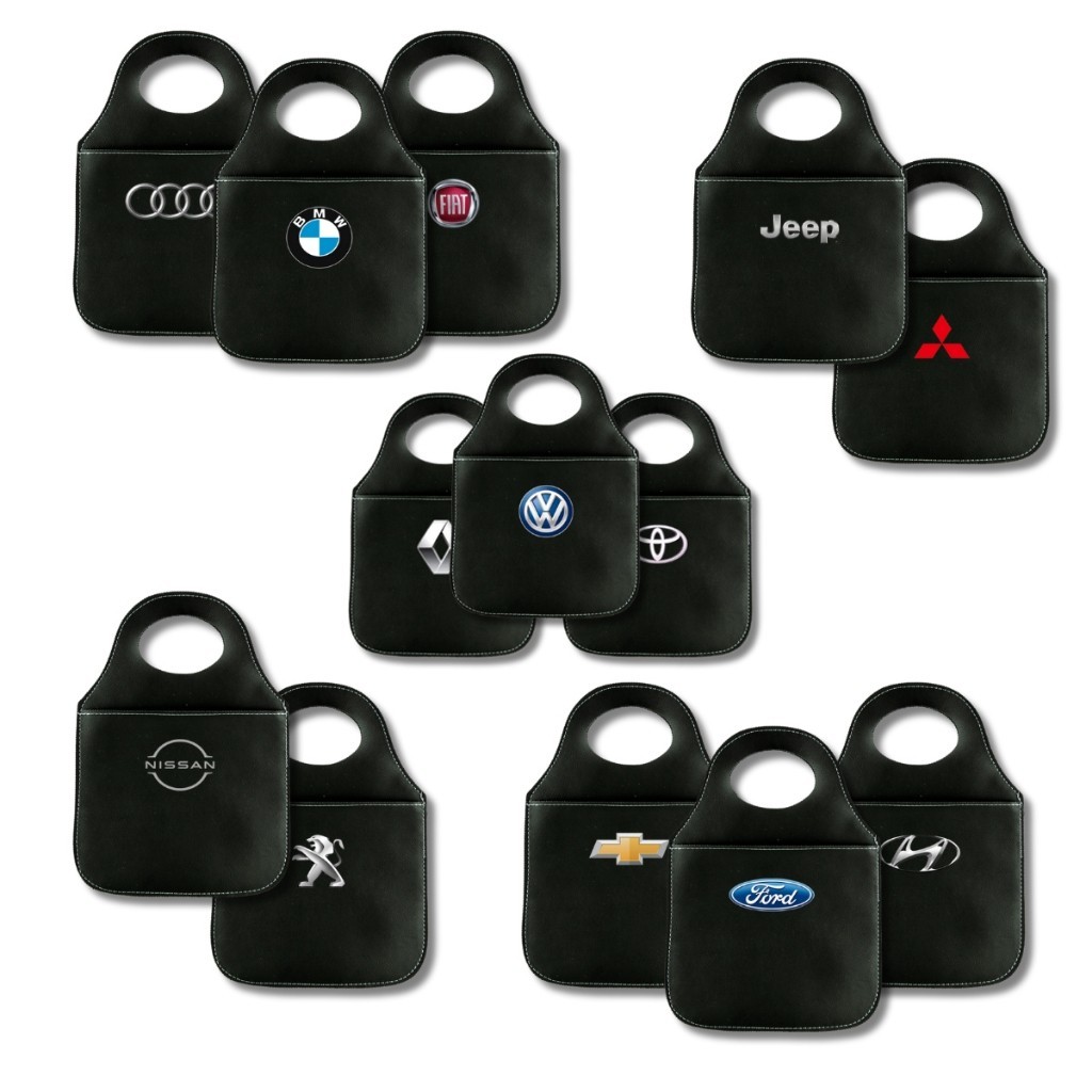 Lixeira para Carro Reforçado Porta Lixo Automotivo Universal Lixinho Automotivo Volkswagen Chevrolet Ford Renault