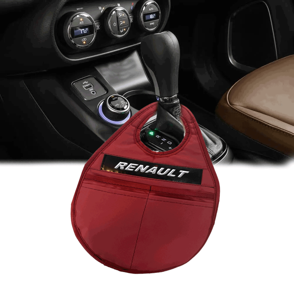Organização E HIGIENE LIXO LIXINHO LIXEIRA PORTA TRECOS CAMBIO DE CARRO 3 BOLSOS MATERIAL IMPERMEAVEL LAVAVEL ESPUMADO NA COR VERMELHO PARA CARRO VEICULOS RENAULT CLIO LOGAN SANDERO DUSTER TODOS