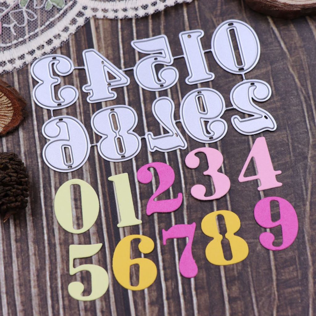 Número Die Cutting for Scrapbooking , Stencil Artesanal De Bricolagem