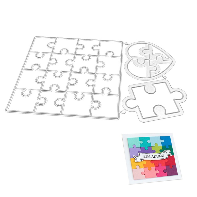 Love Jigsaw Metal Cutting Dies Stencil Scrapbook Album Paper Template