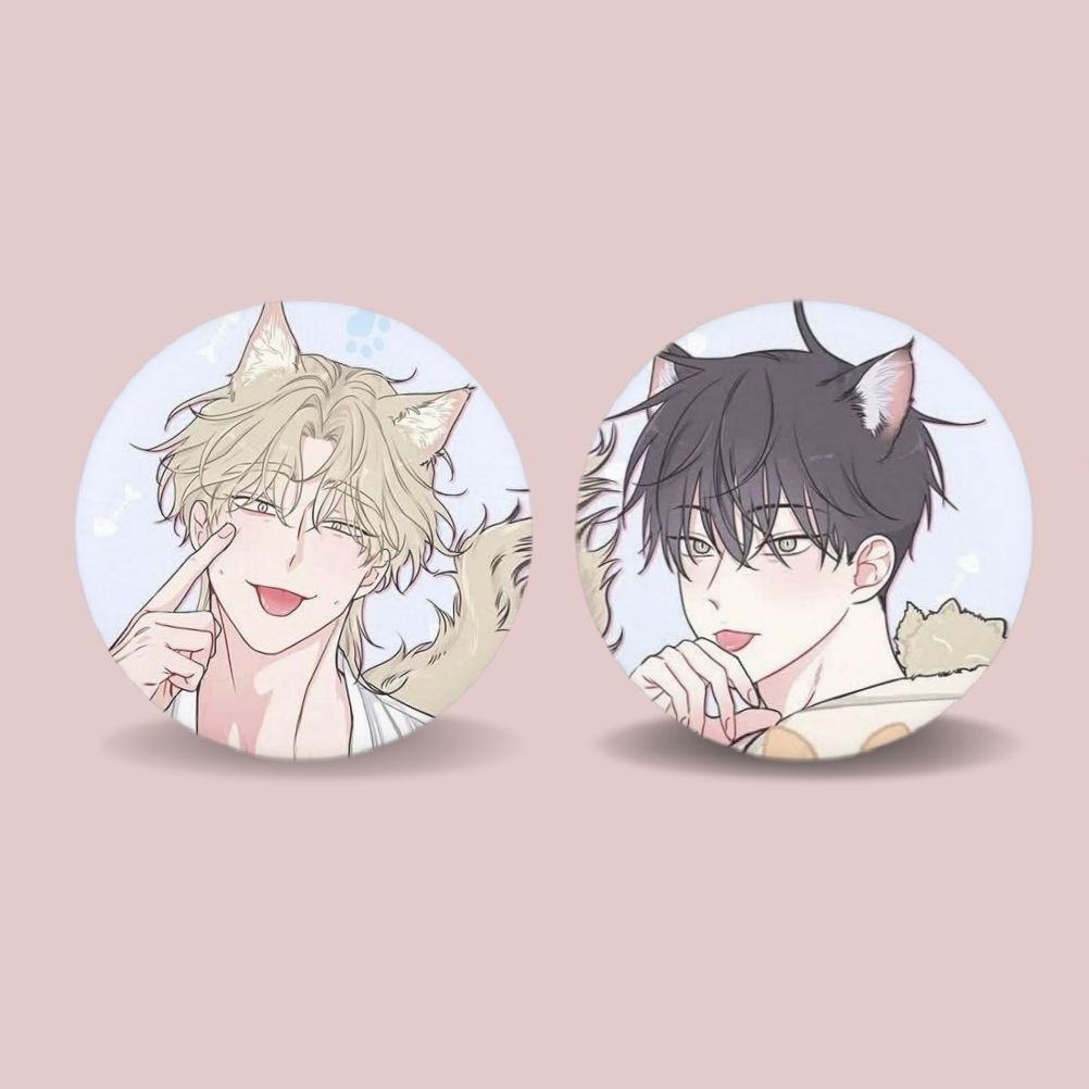 2 Bottons 3,2 cm Low Tide in Twilight manhwa, Yaoi